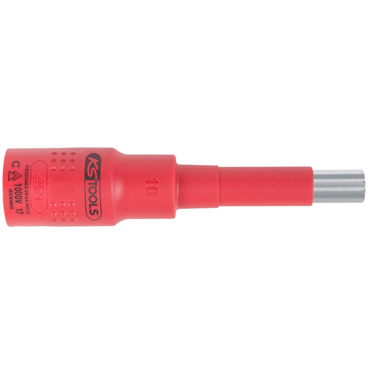 KS Tools 3/8" Isolierte Bit-Stecknuss Vielzahn, M8, isoliert-1 Foto Produkt Allgemein VDE
