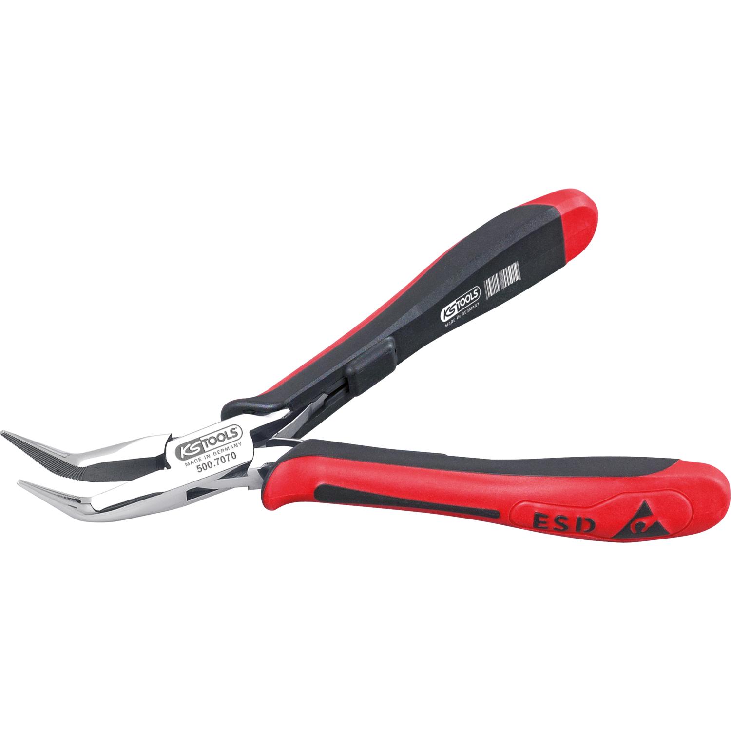 KS Tools ESD Spitzzange, gebogen, ohne Hieb, 155mm-1 Foto Produkt Allgemein Zangen