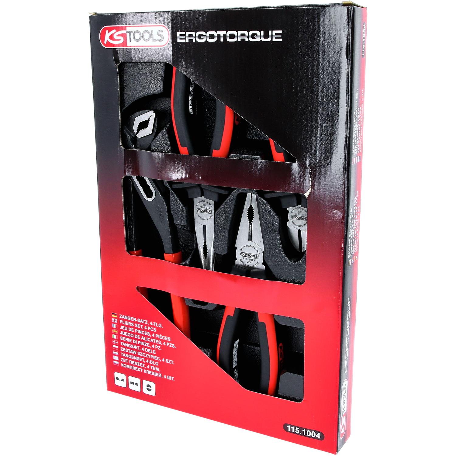 KS Tools ERGOTORQUE Zangen-Satz, 4-tlg-2 Variantenbild