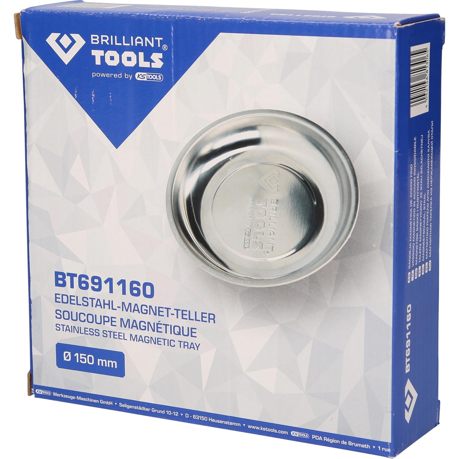 Brilliant Tools Edelstahl-Magnet-Teller, Ø 15 cm-5 Variantenbild