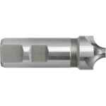 TTOOLS Milling HSS-Co8-Viertelkreisfräser Ø 15,00 mm, 4Z, ER=4,50, Schaft-Ø 12 mm, HB -1