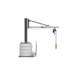 VETTER Krantechnik 500kg, 1,9m, 270°, Mobiler Schwenkkran MOB12-US5-1,9 + Elektrokettenzug -1