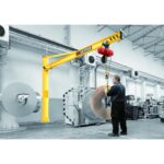 VETTER Krantechnik 500kg, 5,0m Säulenschwenkkran PS + Verbundanker-System + Elektrokettenzug -3