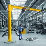 VETTER Krantechnik 125kg, 5,0m Säulenschwenkkran PR + Verbundanker-System + Elektrokettenzug -3