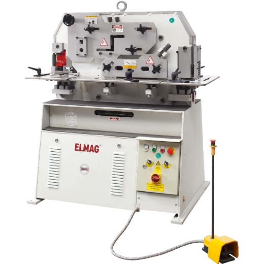 Elmag Hydraulische Profilstahlschere und Lochstanze SPS 45K -1