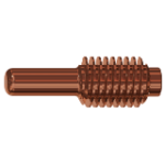 Elmag Elektroden kurz für 45-125A zu Brenner PB-M/PB-A 125 (5 Stk./Pkg.) -2