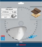 Bosch PRO Holz-Kreissägeblatt 190 mm für saubere Holzschnitte.