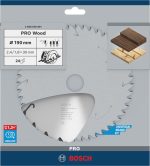 Bosch PRO Wood 190 mm Kreissägeblatt für Holz.