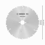 Bosch PRO Holz-Kreissägeblatt 230 mm für saubere Holzschnitte.