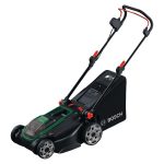 Akku-Rasenmäher ROTAK18V-43 von Bosch für die Gartenpflege.